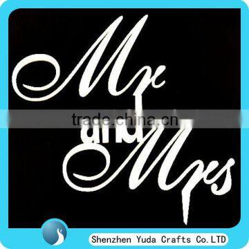 Mr & Mrs Letters with Surname Acrylic Wedding Cake Topper