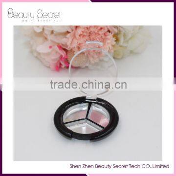 New Round 3cells 3 Pans Empty Makeup Palette for Eyeshadow photo-4