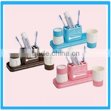 Most Promotional Bathroom Gdgets,Bathroom Toothbruth Storage Rack With Cup Set