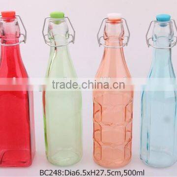 500ml Glass Bottle With Sprayed Color