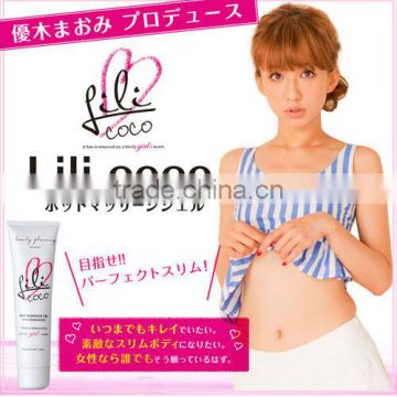 Moisturizing hot massage gel Lili coco for body shape up and beauty skin