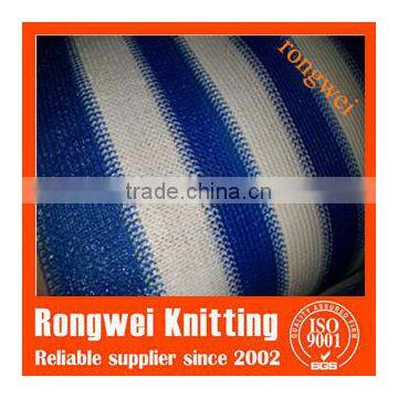 royal blue and white balcony protection net