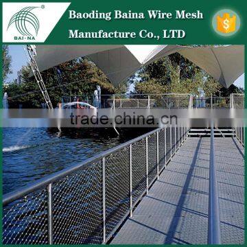 stainless steel wire mesh for bridge protection/protection rope mesh