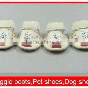 Hot factory larger swimming dog boots leather