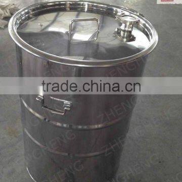 stainless steel bucket / storaging tank with Sanitary silicon seal ring ,with lid