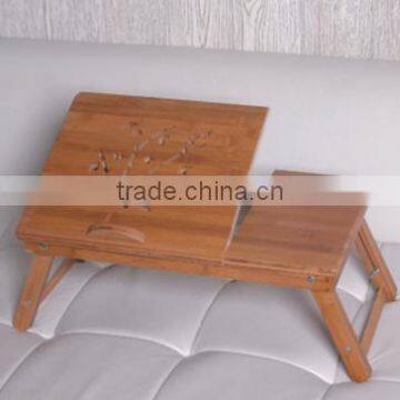 Portable Bamboo Folding Laptop Table Desk Stand Tray photo-2