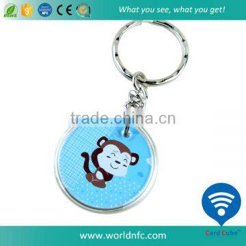 125KHZ T5577 RFID keyfob/ keychain/ key tag for promotion