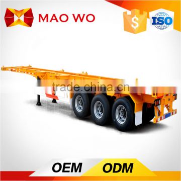 High quality 40ft tri-axle container skeletal trailer