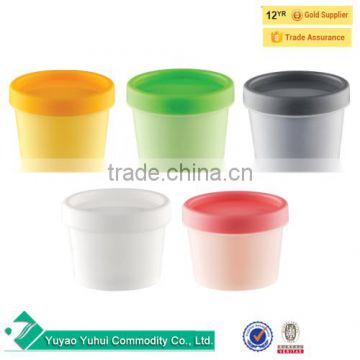 Five colors 100ml Single Wall Cosmetic Plastic Jar