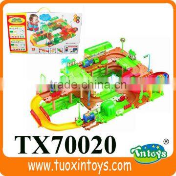 Electric light toy train rail