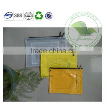 High Quality Yellow PVC Fabric Document Bag