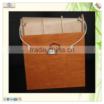 Birch Bark Decorating Handbags Plywood Wood Wine Box photo-2