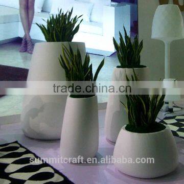 resin fiberglass garden oval planters garden urn planter wholesale home decoration