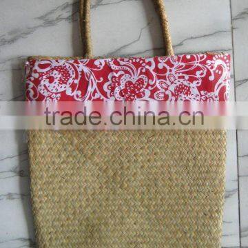 High quality best selling natural sea grass shopping bag WITH HANDLE from vietnam