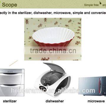 Stocked Porcelain Color Glazed Dinner Ceramic Plate Dishes photo-6