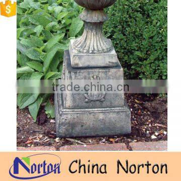 antique garden flowerpot decoration marble pedestal base NTMF-PE020Y