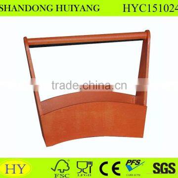 wooden serving tray with handle