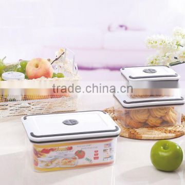 New 3pcs plastic heat food preservation/preservation lunch box