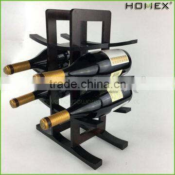 Bamboo wine rack kitchen wine rack in rows Homex BSCI/Factory