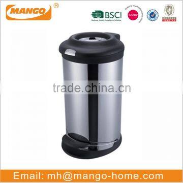 Golden Stainless Steel Open Top Paper Trash Can photo-6