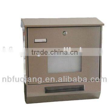 FQ-200 Stainless Steel House Numbers Mailbox With Solar Power Light Led Solar Letterbox Solar Address Numbers Maibox photo-3