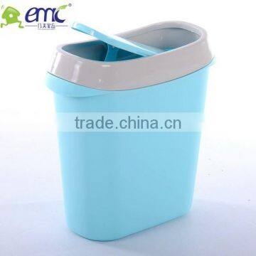 Hot selling plastic dustbin, table dustbin with flip lid