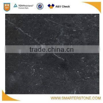 Black color honed finished limestone slabs sale