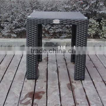 Soho Haiti Aluminum Square Rattan Table With Tempered Glass photo-4