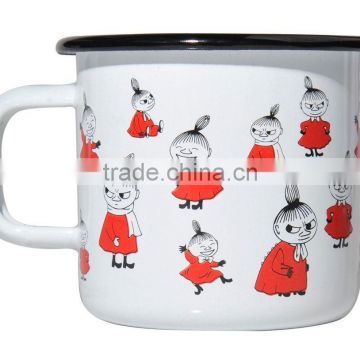 attractive metal enamel mug