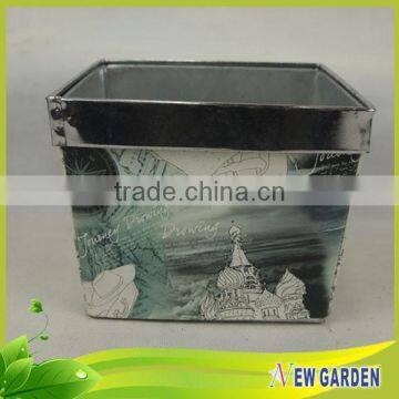 Classical Elegant Indoor Metal Herb Garden Planter Pots photo-6