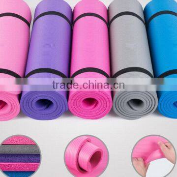 Yiwu Low Price Leaf Texture Top Grade Round Nbr Yoga Mat photo-3