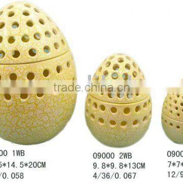 Ceramic easter egg set of 3