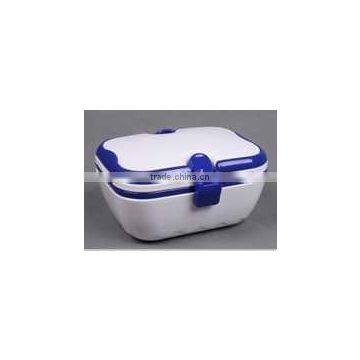 Portable single rectangular lunch box with lock