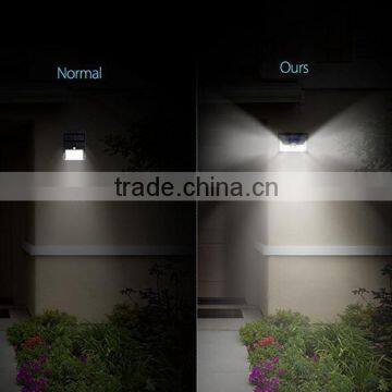 Ningbo 24led Solar Powered Night Lights Outdoor Pillar Solar Sensor Wall Lamp