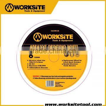 XAGW6-36 Worksite Brand Accessories 150mm Abrasive Bench Grinding Wheel