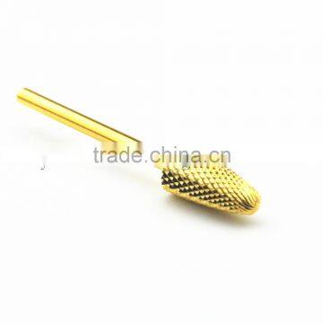 Total Length 40MM Shank Diameter Flame Golden Carbide Burr for Nail HUAXING JIANGYIN photo-3