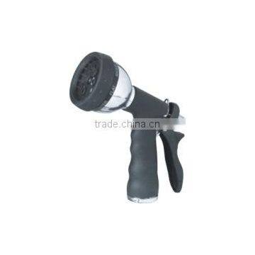 metal 8-pattern garden spray nozzle in 5-1/2" size, full metal