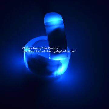 800 Meter Control Remote Silicon Battrery Operated Replaceable Led Changing Colorful Wirstband Armband photo-3