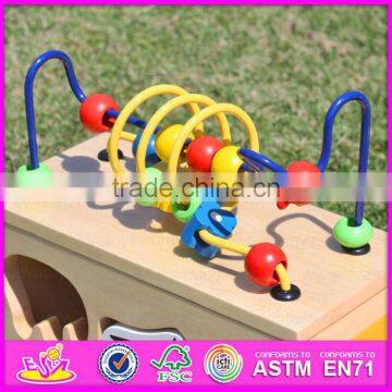 Многофункциональный деревянный тягой и толчком игрушка для детей 2015 года. Прекрасная деревянная тягой игрушка для детей. Популярный деревянный автомобиль для младенцев W05B074-A1 photo-6