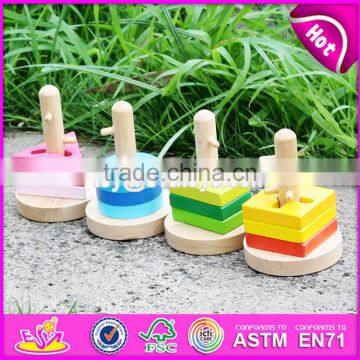 Best Sale Kids Shape Matching Wooden Educational Blocks W13E068 photo-4