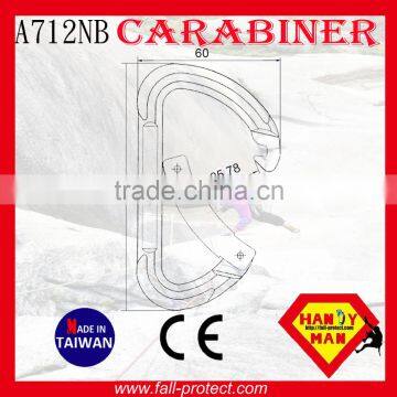 D Type Mountain Climbing 23KN Aluminum Carabiner With CE Certificate photo-2