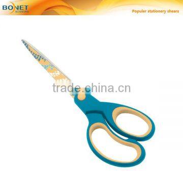 S62004P 8-1/2" 2015 Colorful Printing Pattern Stationery Coating Scissors