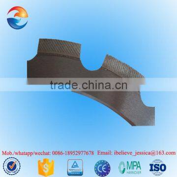 Ring saw blade for cutting concrete reinforced concrete and masonry