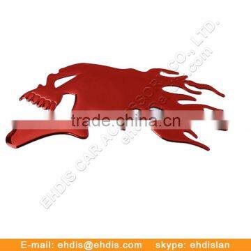 Bunny Animal Abs Plastic Car Body Sticker Lapel Pin With Antique Plating Badges Emblems photo-3