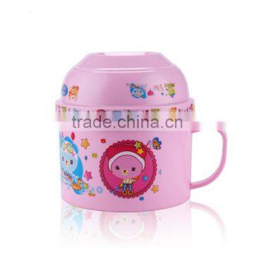 Eco-friendly Stainless Steel and Plastic Bento Box for Kid Outdoor Use photo-3