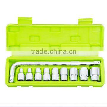 CF598015: 10pcs 1/2" drive socket and wrench handle set with air box