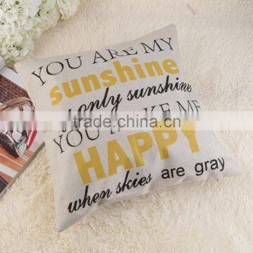 1pc 2016 New Design Vintage Cotton Linen Leaning Cushion Throw Pillow Covers Pillowslip Case photo-2