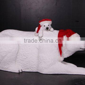 Christmas Polar Bear with Cub