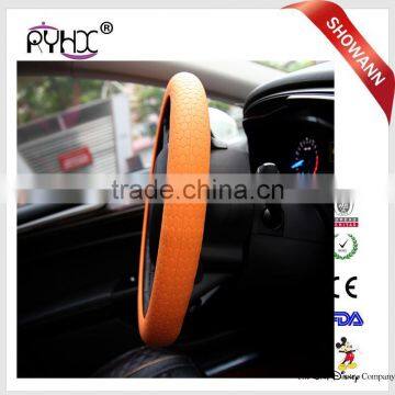 2016 Hot Selling Car Silicone Steering Wheel Cover With Custom Logo