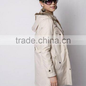 Warm Winter Coat Jacket Outerwear Faux Fur Lining Women's Fur Jackets Overcoat photo-4